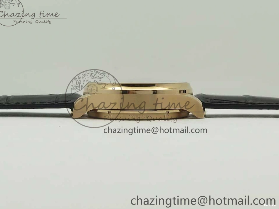 MIROTIME 1220 Portuguese Tourbillon IW5046 RG ZF Best Edition Gray Dial on Black Leather Strap SmoothTexture 7142